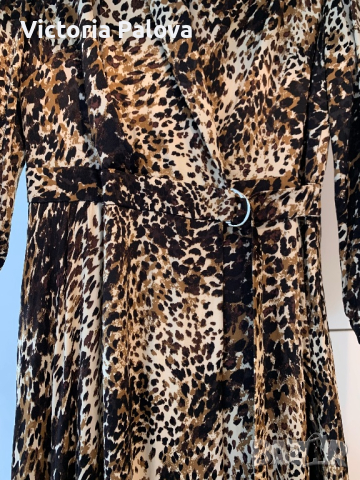 Невероятно красива рокля  леопардов принт ESPIGA, снимка 16 - Рокли - 44978832