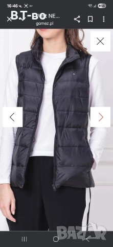 Tommy Hilfiger пухен елек, снимка 5 - Елеци - 51681234