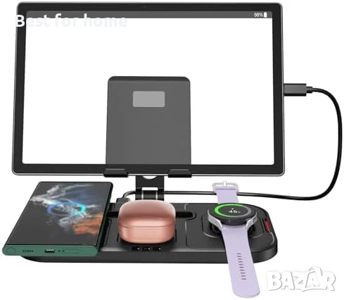 4 в 1 зарядна станция за Samsung , за iPhone , за iPad,таблет от NeotrixQi