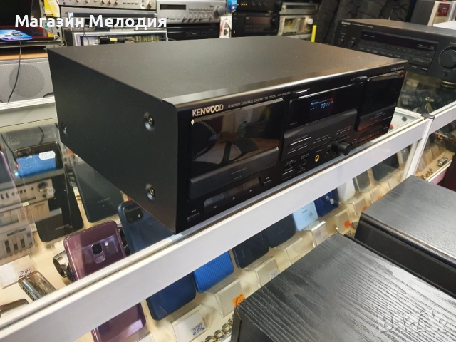 Касетен дек Kenwood KX-W4050 Много добро техническо и визуално състояние. ​, снимка 7 - Декове - 50600188