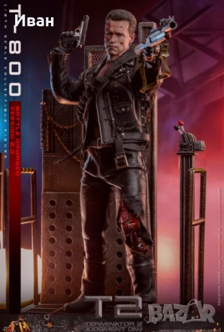 Hot Toys Terminator 2: Judgement Day DX46 T-800 Battle Damaged Version 2.0, снимка 6 - Колекции - 47236526