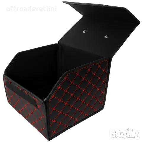 Черно с червено органайзер за багажник кутия за съхранение 40x30x30 см, снимка 3 - Аксесоари и консумативи - 50156265