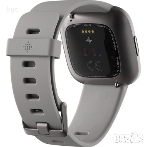 Висок Клас Умен НОВ Часовник Smartwatch Fitbit Versa 2, NFC, Stone/Mist Grey - 24месеца гаранция, снимка 3 - Друга електроника - 46410228