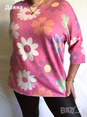 2ХЛ блузка в пастелни цветове , снимка 1