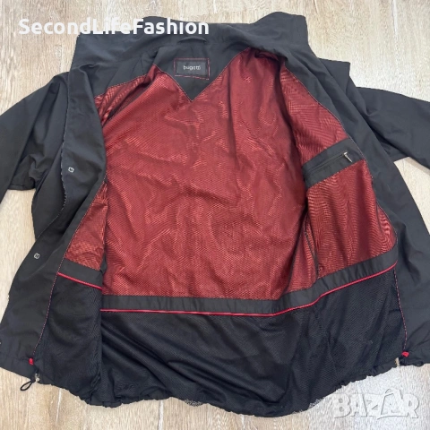 Мъжко ежедневно яке/парка BUGATTI в черно размер 48., снимка 2 - Якета - 53100911