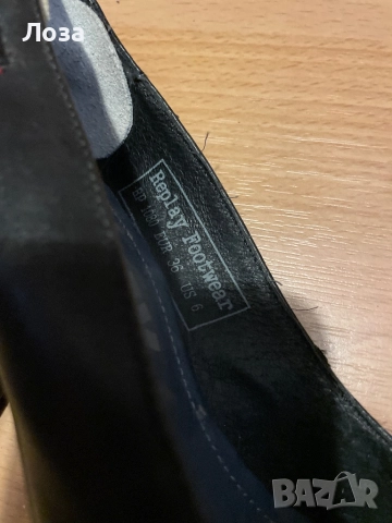 Дамски кожени обувки Replay - original, снимка 4 - Дамски обувки на ток - 52858764