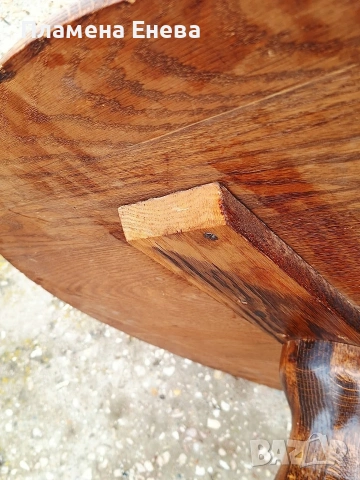 Кръгла масивна холна масичка, снимка 9 - Маси - 54025532