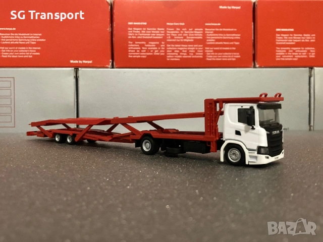 Herpa 1:87 Scania Автовоз, снимка 2 - Колекции - 53275901