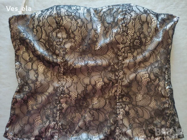 бюстие с черна дантела, снимка 1