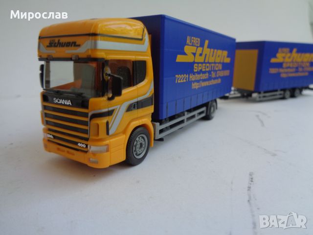 HERPA H0 1/87 SCANIA КАМИОН МОДЕЛ ТИР, снимка 2 - Колекции - 46567201