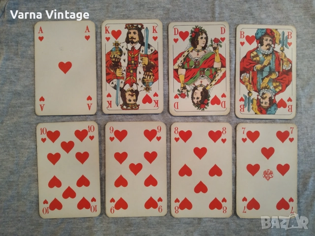 Редки стари карти за игра в скат. SCHMID Германия., снимка 3 - Карти за игра - 52134155