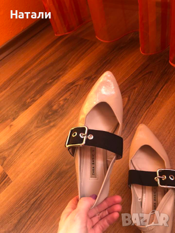 страхотни пантофки Зара, снимка 1 - Дамски ежедневни обувки - 45034571