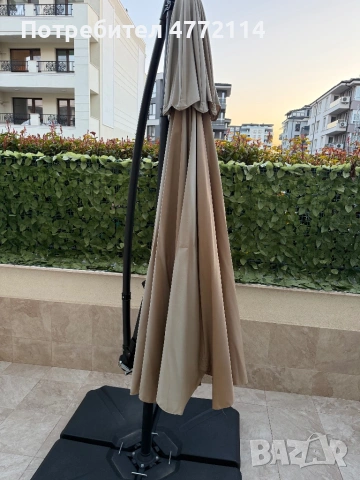 Висящ градински чадър , снимка 7 - Градински мебели, декорация  - 53916299