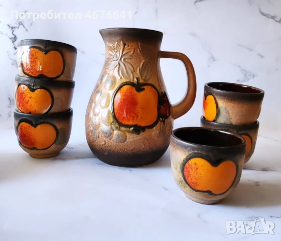 Керамична кана с чашки на Scheurich