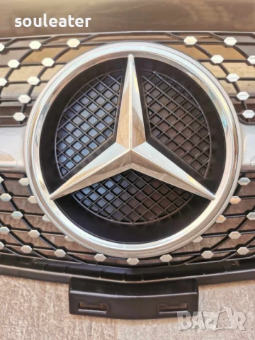 Диамантена решетка/Diamond Grill с емблема за Mercedes ML W166, снимка 2 - Части - 50823298
