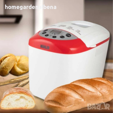 Хлебопекарна MBM-1502 Бяло и Червено | 1.5 кг | 2 Бъркалки, снимка 5 - Хлебопекарни - 54208598