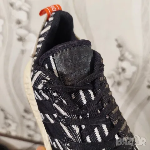 маратонки  Adidas NMD R2 Prime Knit Black White номер 43-44, снимка 13 - Маратонки - 35778771