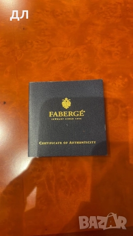 Златни мъжки маншети Фаберже с диаманти, снимка 6 - Други - 52681488