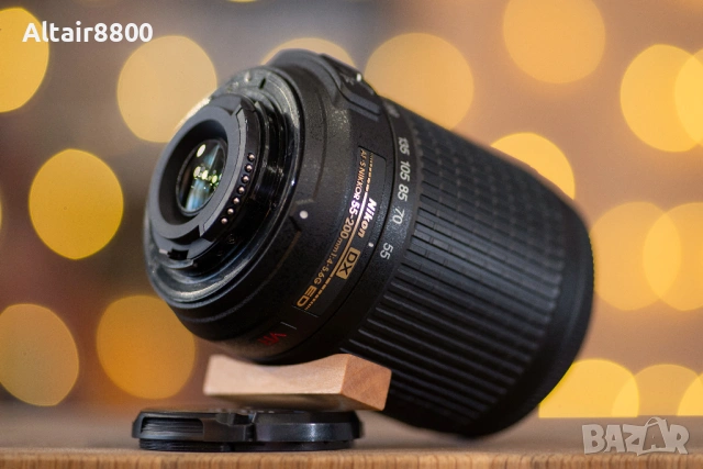 Nikon AF-S 55-200mm f/4-5.6G ED VR обектив Никон, снимка 2 - Обективи и филтри - 53014652