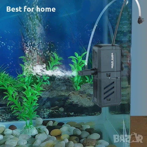 Ireenuo вътрешен филтър за аквариум, 4 в 1 помпа за аквариум, помпа за фонтан, снимка 8 - Аквариуми - 50664103