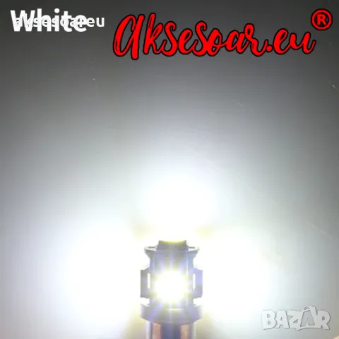 Габаритни диодни крушки габарити Ba9s с 5 Smd Led ксеноново бели диода за кола автомобил джип супер , снимка 3 - Аксесоари и консумативи - 49882474
