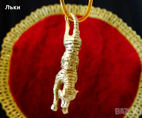 Бронзов медальон,фигура Тигър. , снимка 8 - Колиета, медальони, синджири - 50594508