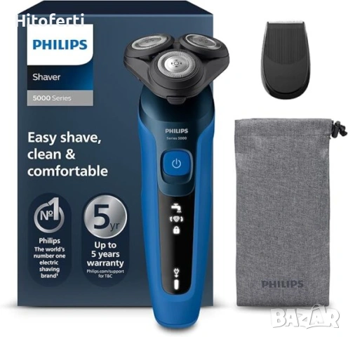 Електрическа самобръсначка за мокро и сухо бръснене за мъже Philips S5466/18