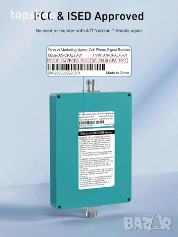 ЧИСТО НОВ усилвател за мобилен телефон Phonetone P30 до 5500 кв.  5G, 4G, LTE, 3G, съвместимост, снимка 8 - Друга електроника - 50493096