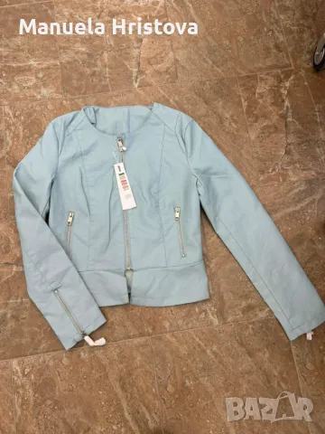 Дамско кожено яке, снимка 3 - Якета - 49862598