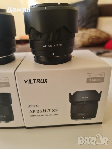 Обективи Viltrox 35mm и 56m f1.7 за Fuji X AF, снимка 3 - Обективи и филтри - 53402532