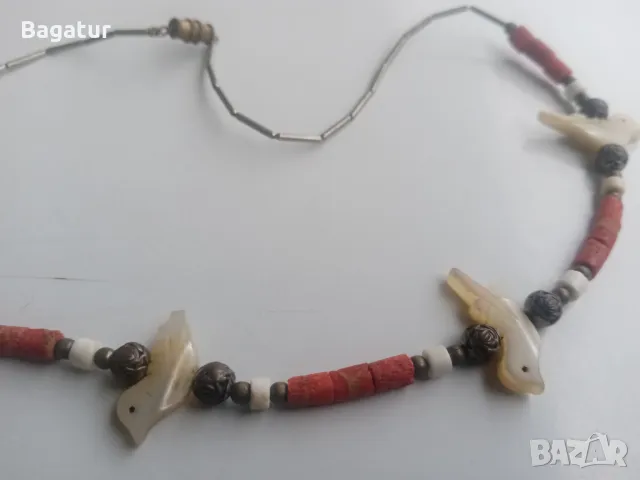 Възрожденски накит,УНиКат,корал,седеф,сачан,бронз,бабин чеиз, снимка 5 - Антикварни и старинни предмети - 49963207