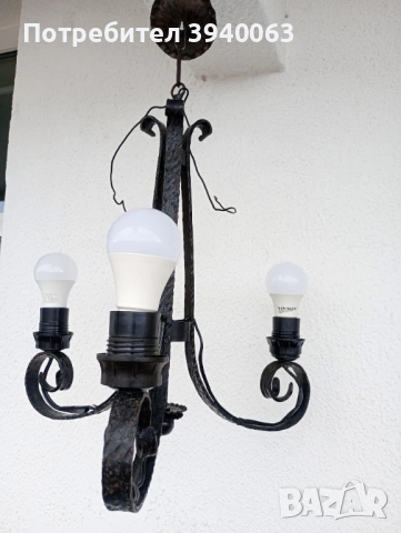 Стари полюлей от ковано желязо 2 броя еднакви , снимка 14 - Антикварни и старинни предмети - 53207700