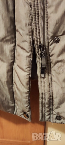 🧥 Дамско дълго шушляково яке със стилна голяма яка, сиво-кафяво, елегантно и различно, хамелеон|2XL, снимка 4 - Якета - 52472866