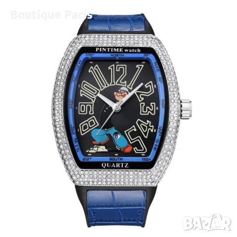 Pintime Franck Muller Popeye  хомидж мъжки часовник, снимка 3 - Мъжки - 50086091