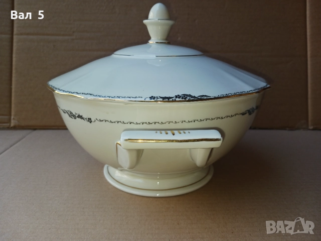 Много красив стар порцеланов супник Koenigszelt - Германия, снимка 2 - Антикварни и старинни предмети - 51709312