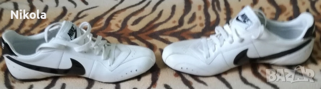 NIKE/НАЙК-Оригинални Бели Маратонки-Обувки Изработени от Много Здрава Естествена Кожа !, снимка 3 - Спортни обувки - 51845167