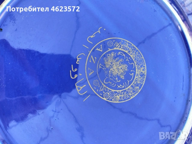 Стара голяма порцеланова чиния ръчно рисувана, снимка 5 - Антикварни и старинни предмети - 54292997