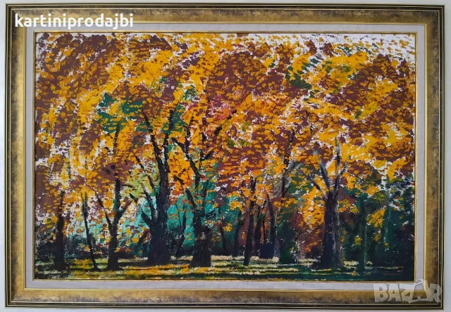 Голяма маслена картина рисувана с маслени бои върху платно, снимка 3 - Картини - 49997940