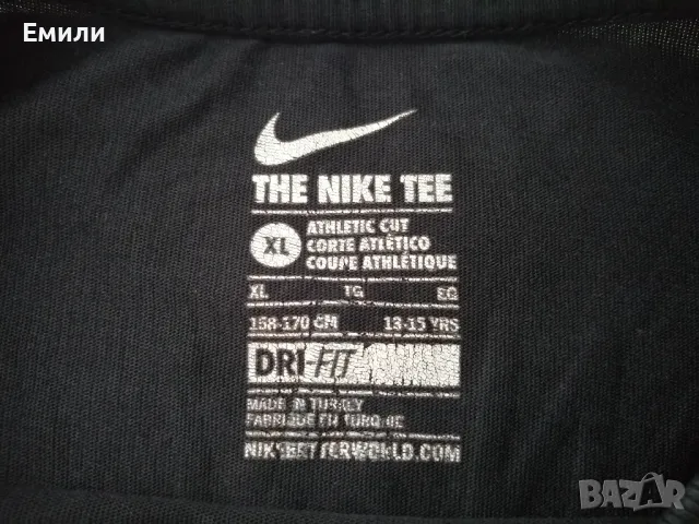 Nike DRI-FIT оригинална момчешка тениска р-р XL - за 13-15 годишни, ръст около 158-170 см, снимка 4 - Тениски - 47001247