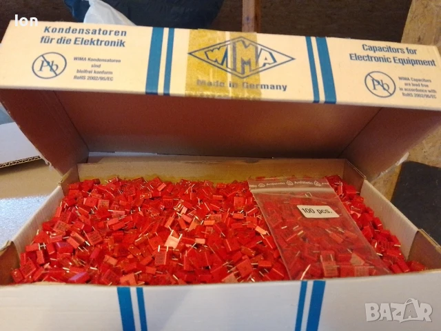 0.22uF/250V Wima MKS4, 10%, с растер м/у изводите 10мм, снимка 2 - Друга електроника - 50506927
