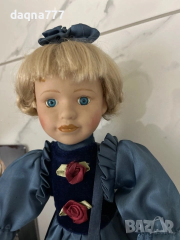 Vtg порцеланова кукла със стойка, снимка 10 - Антикварни и старинни предмети - 53893043
