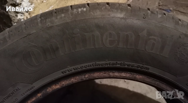 Продавам 4 броя Летни Гуми 195.65.15 на 1 сезон дот 2019 Контентал , снимка 4 - Гуми и джанти - 54178832