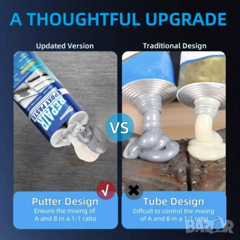 Doeyvose - Епоксидна паста за ремонт - Метална епоксидна паста за ремонт, снимка 6 - Други инструменти - 53099180