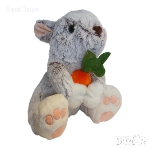 Плюшен Заек с морков, 31 см