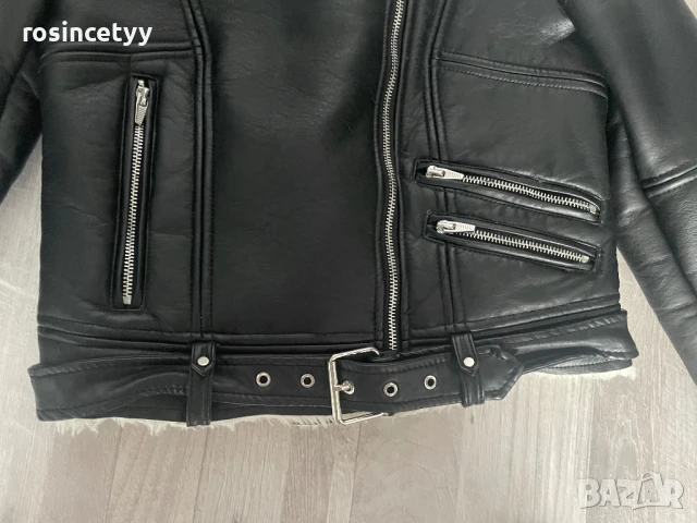 зимно кожено яке, снимка 5 - Якета - 51081111