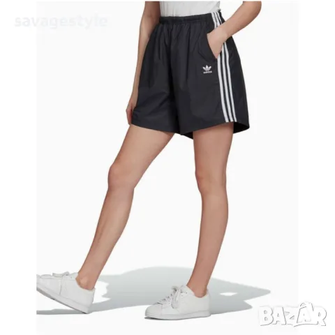 Дамски къси панталони ADIDAS Originals Adicolor Classics Ripstop Long Shorts Black, снимка 3 - Къси панталони и бермуди - 48940804