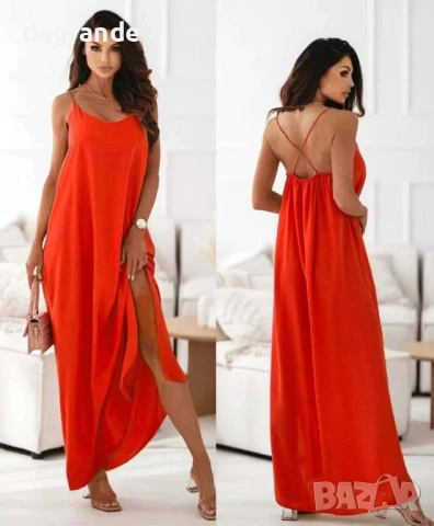 Дълги Дамски летни рокли, снимка 3 - Рокли - 50926696