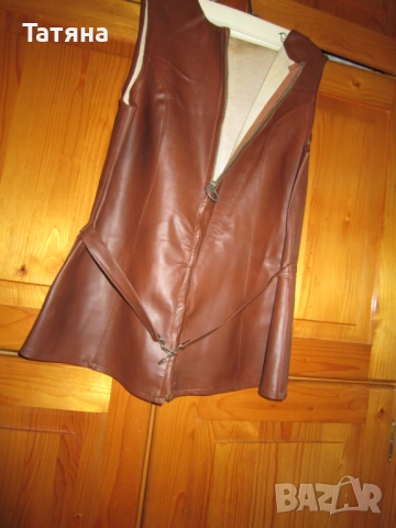    Елек от плат и от еко кожа; яке, снимка 6 - Елеци - 28298024