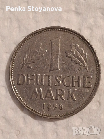 монети 1 германска марка DM, снимка 3 - Нумизматика и бонистика - 53062899