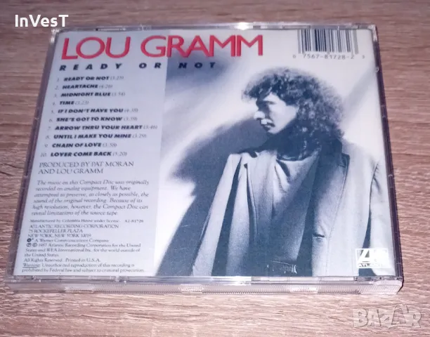 Диск на Lou Gramm - Ready Or Not , снимка 3 - CD дискове - 48762570